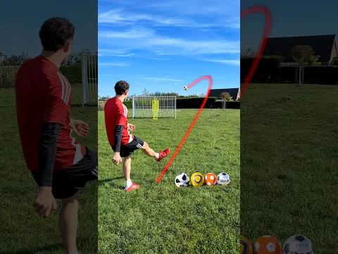 Which football CURVES the most? ⚽️⤴️