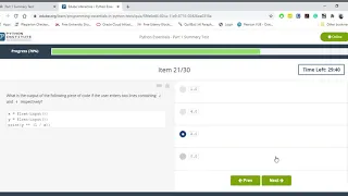 Cisco python essential part-1 Summary 1 test answers