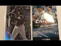 2020 TOPPS CHROME 3 HANGER BOX BREAK LUIS ROBERT PRIZM REFRACTOR NEGATIVE REFRACTOR