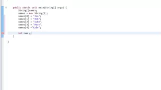 Java Tutorial 3 - Arrays and Random Number Generator