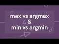 argmax and argmin in numpy