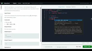 Hackerrank Python Solution Basic Data Types Python - Python Find the Runner Up Score