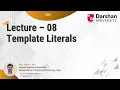 ES6 Part 08 - Template Literals