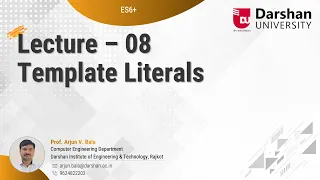ES6 Part 08 - Template Literals
