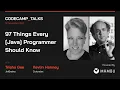 97 Things Every Java Programmer Should Know with Trisha Gee and Kevlin Henney