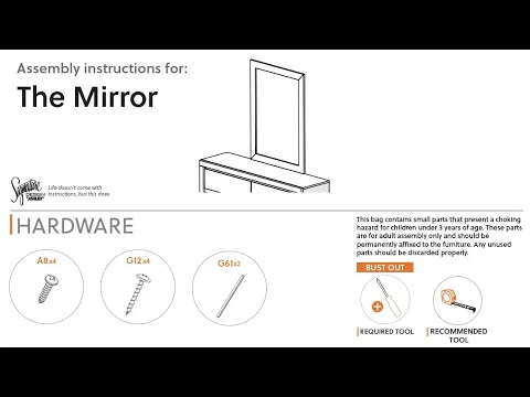 Paxberry - Whitewash - Bedroom Accent Mirror