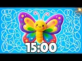 15 Minute SPRING Butterfly Timer Cozy Study Countdown