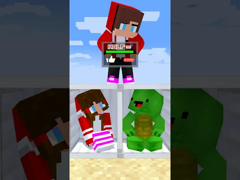 HELP JJ FIND His TRUE STORY😳🤯 - JJ and Mikey Maizen Minecraft Animation #maizen #minecraft #shorts