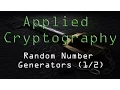 Applied Cryptography Random Numbers