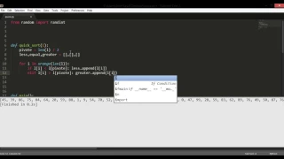 Quicksort python simple implementation