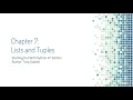 Introduction to Python - Chapter 7 Part 1
