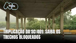 SC-401 terá bloqueio noturno para obras de triplicação em Florianópolis