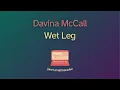 Wet Leg – Davina McCall (Karaoke)