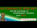 Add Php and Mysql to Environement Variable Path In Windows Xampp HOW TO - 2021