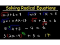 Solving Radical Equations With Square Roots Cube Roots Two Radicals Fractions Rational Exponents