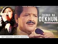 Download Lagu Tujhko Na Dekhun To Ji Ghabrata Hai - Udit Narayan, Sunidhi Chauhan | Anand Milind | Sad Song