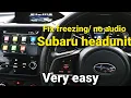 How to reset frozen faulty no Subaru head unit