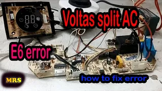 Voltas Split AC E6 error - it is fixed