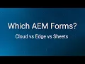 AEM Forms vs Edge Delivery Forms How to Choose the Right Forms Architecture