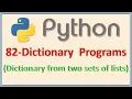 Create Dictionary from two different lists of equal length
