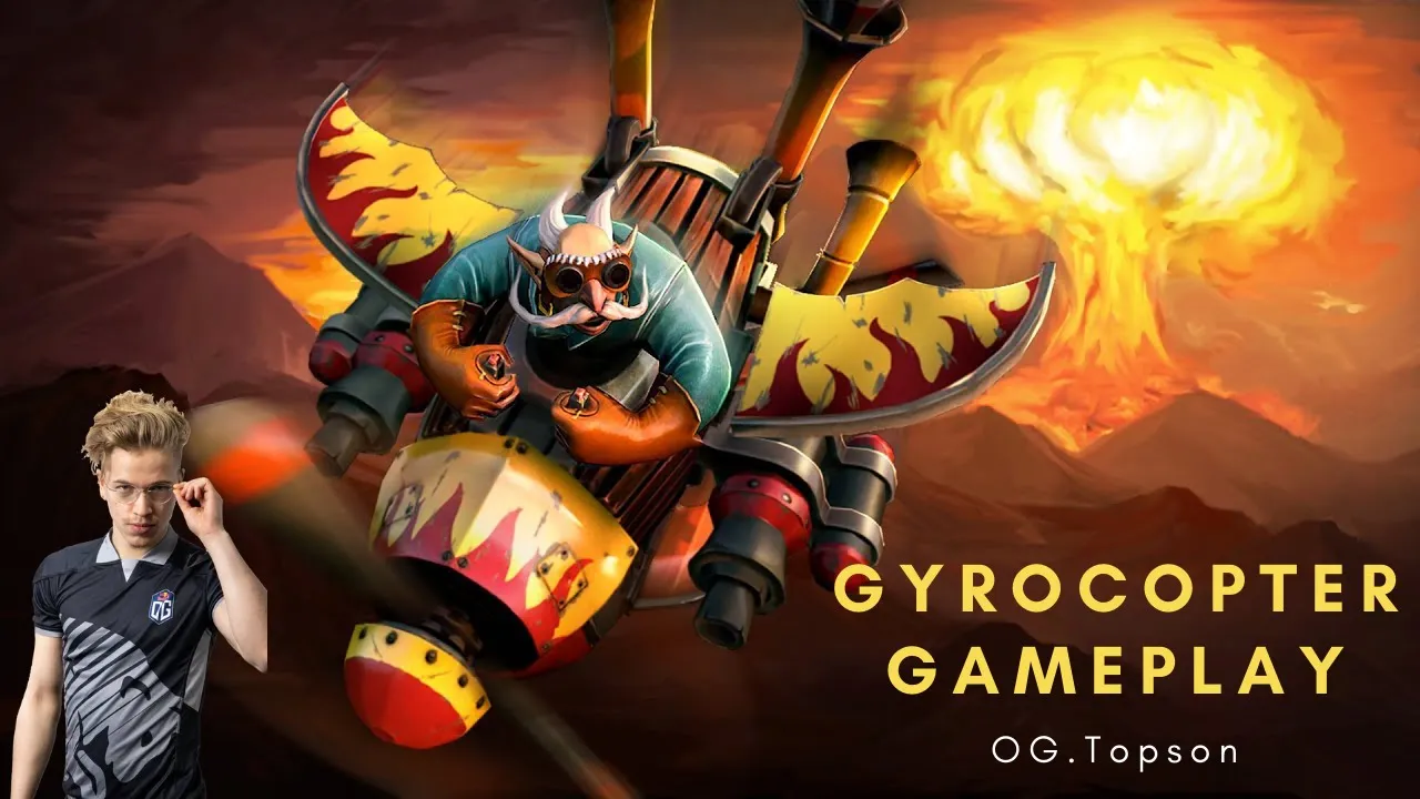 OG.Topson - Gyrocopter Carry | Player Perspective - Dota 2 Gameplay