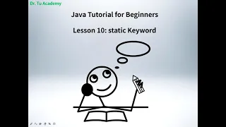 Java Tutorial for Beginners 10 static Keyword