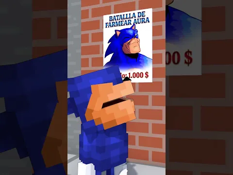SHIN SONIC ESTÁ MUY TRISTE SIN DINERO 😭 #sonic #shinsonic #minecraft
