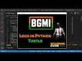 BGMI Logo Drawing Using Python Turtle Python For Beginners PUBG BattlegroundsMobile - IN