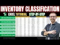 Inventory Classification in Excel ABC XYZ VED FSN HML SDE Explained With Excel Step-by-Step