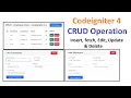 Codeigniter 4 CRUD Operation CRUD Application in Codeigniter 4