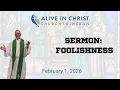 Sermon Foolishness