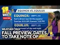 Weather Talk Important things to note with fall around the corner