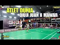 Download Lagu Super Seru dan Lucu 😱 NENG MAWAR X JUAN RAJA TARKAM Tantang ATLET NASIONAL PBSI. Full Trick Skill