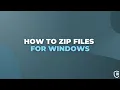 SureSend Tutorial How to Zip Files for Windows