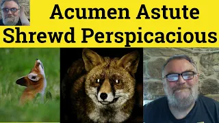 Acumen Meaning Astute Examples Shrewd Definition Perspicacious Defined - Acumen Astute Shrewd