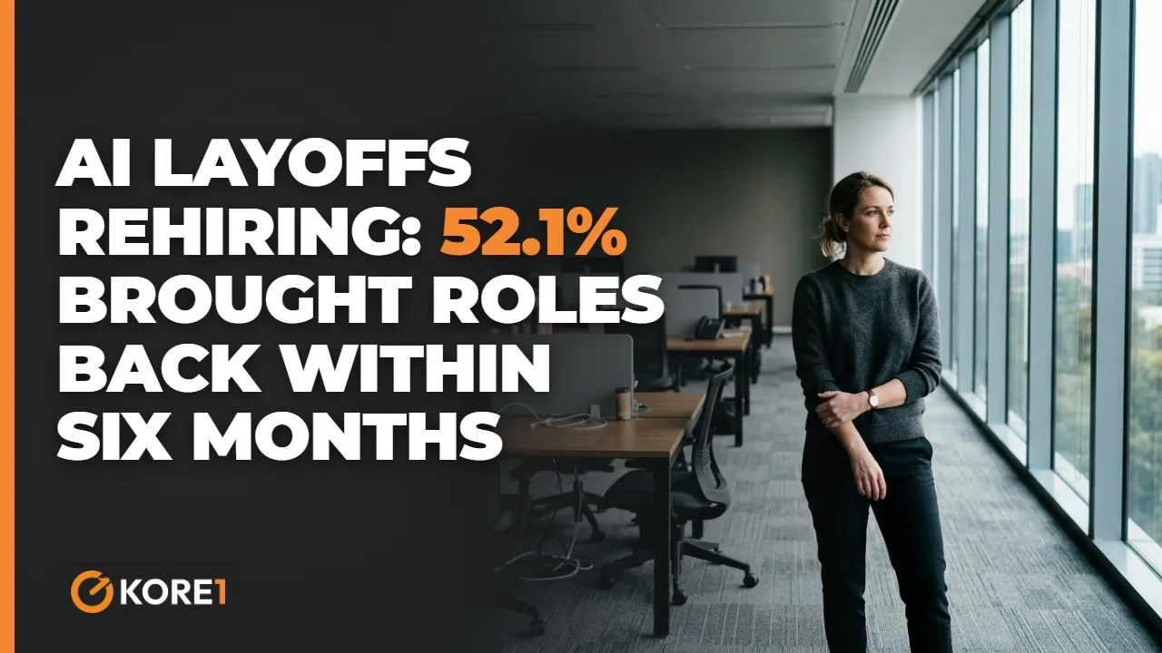 AI Layoffs Rehiring: Bridge With Contractors video - KORE1