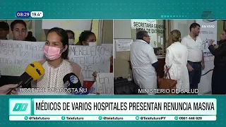 Padres se manifiestan en el Hospital de Acosta Ñu tras la renuncia masiva de médicos
