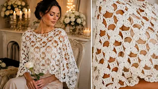 Descubre La Puntada Rapida A Crochet Para Chales, Blusas y Bufanda