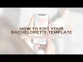How to Edit Your Bachelorette Itinerary on Canva