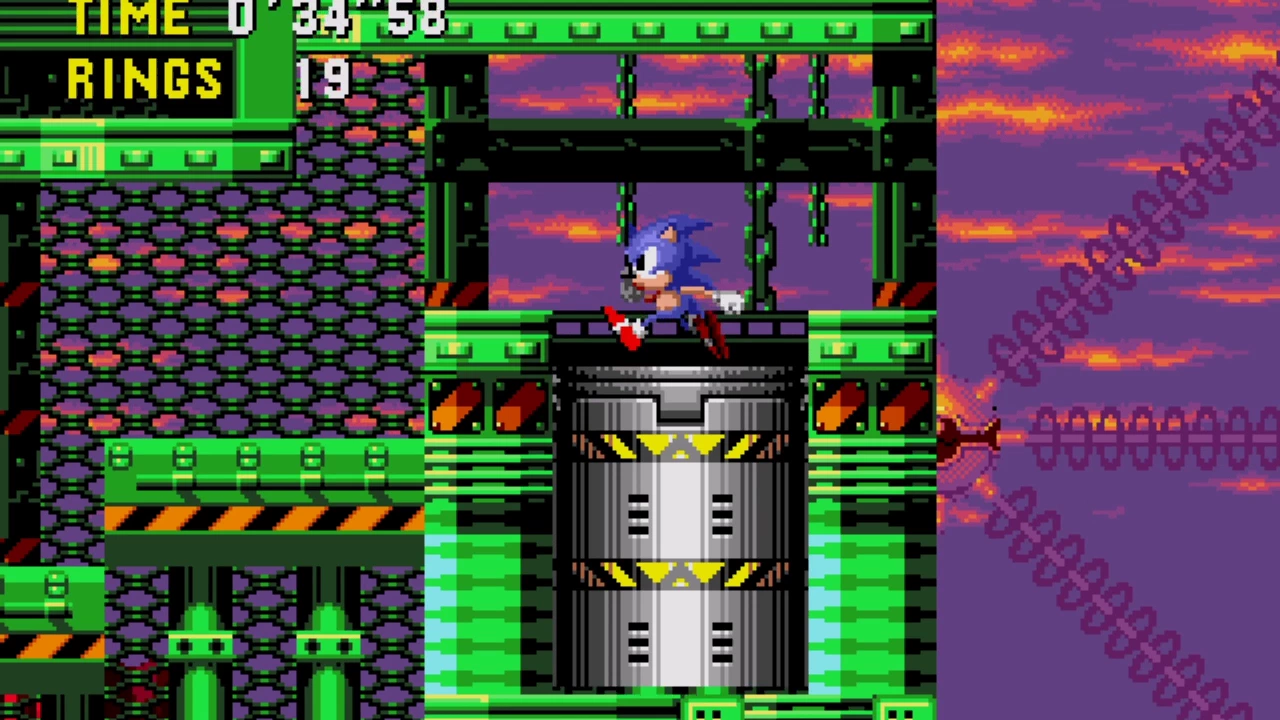 Sonic CD 2011 AGF Routes: Wacky Workbench 1