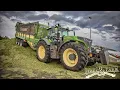 Fette Schlappen und viel PS | Blunk Lohnunternehmen | Fendt Vario 942 | Im Gras mit 2 Häckslern