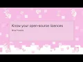 Know your open-source licences - Briar Francis