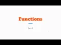Math Functions Part 2