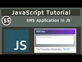 35 SMS App using JS DOM in JavaScript javascript tutorial UiBrains NAVEEN SAGGAM
