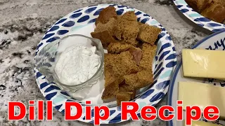 Party Recipes - Dill Dip With Rye Bread