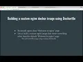 Building a custom nginx docker image using Dockerfile