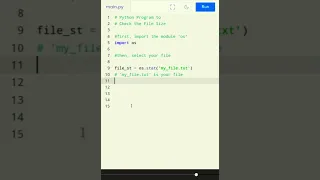 PYTHON PROGRAM TO CHECK FILE SIZE