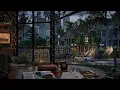 San Francisco Coffee Shop Ambience Rain and Distant Thunder Sounds for Study and Relaxation