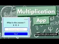How to make a Multiplication App Mathematical App