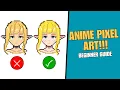 The Only Anime Pixel Art Tutorial You will need Sklimmilk s Process